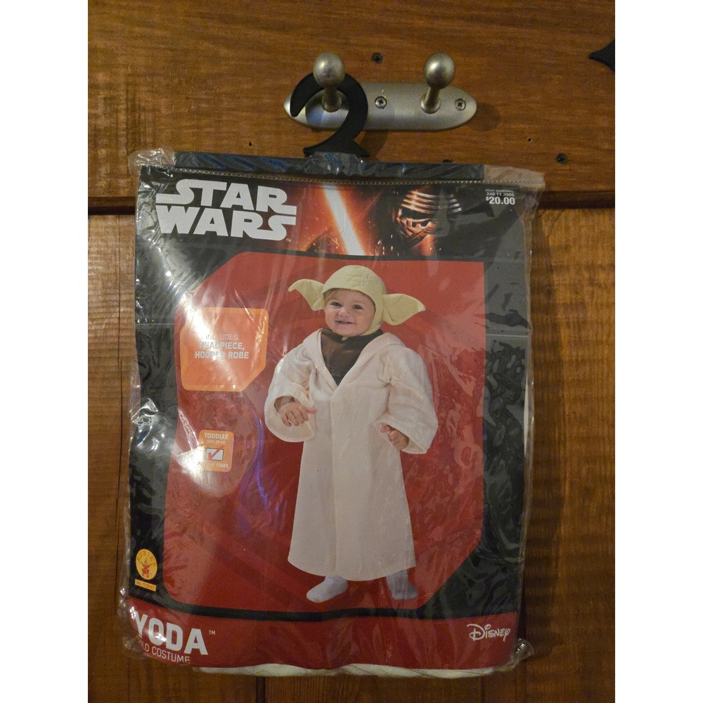 STAR WARS Yoda Toddler Costume 3T-4T Rubies Disney Halloween Fancy Dress Up